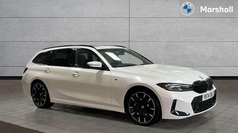 White Used 2024 BMW 320 M Sport Estate | £35,991 (Expensive) - Image 1/4
