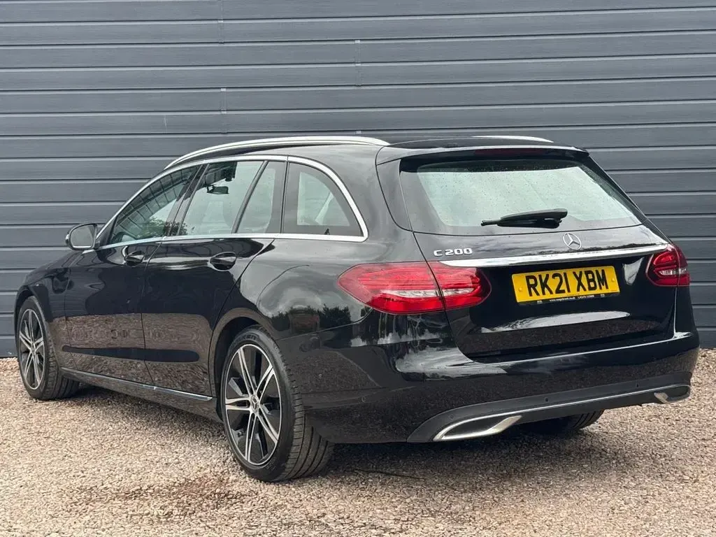 Used Mercedes C200 2021 Black Estate