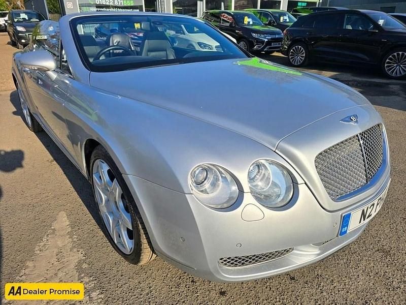 Used Bentley Continental GT Convertible 550 HP (404 kW) 2007 Silver Cabriolet