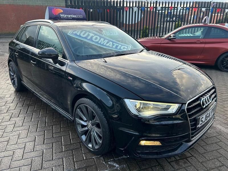 Used Audi A3 S-Line 150 HP (110 kW) 2014 Black Hatchback
