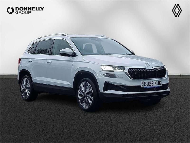White New 2025 Skoda Karoq SE L SUV | £26,995 (Expensive) - Image 1/4