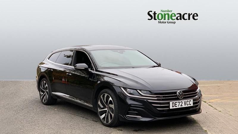 Black Used 2022 VW Arteon R-line Estate | £20,197 (Fair price) - Image 1/4