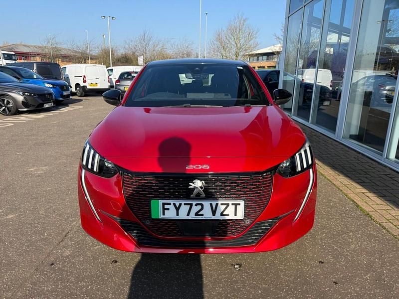 Used Peugeot e-208 Premium 100 kW (136 HP) 2022 Red Hatchback