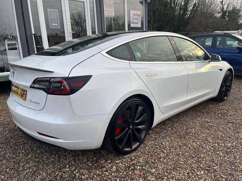 Used Tesla Model 3 Performance 82 kW (112 HP) 2019 White Sedan