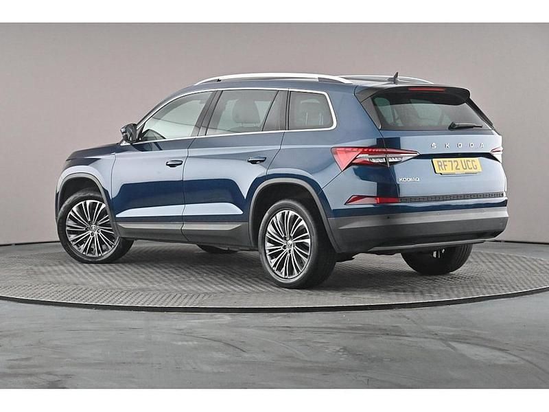 Used Skoda Kodiaq SE L Executive 110 HP (80 kW) 2023 Petrol blue metallic SUV