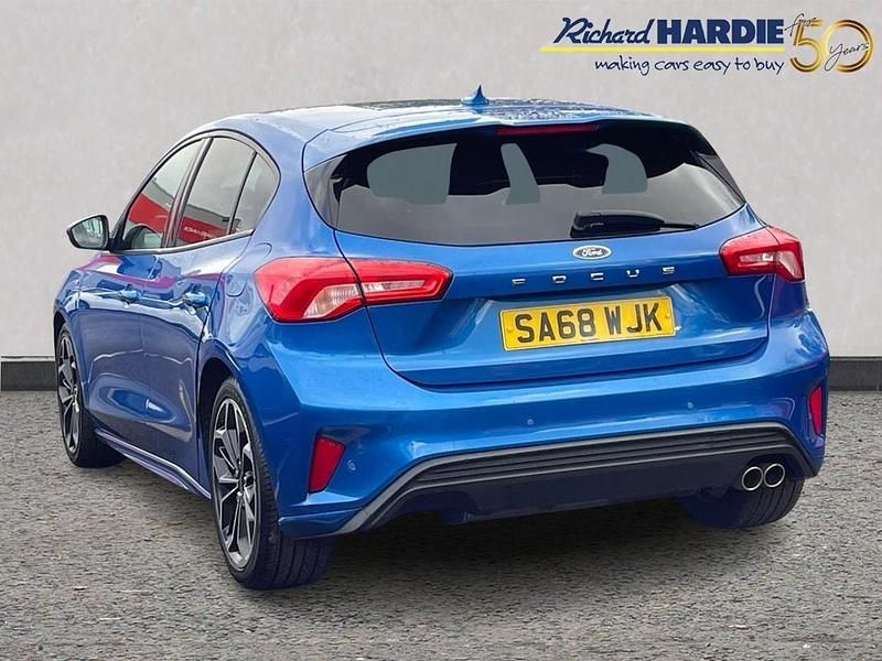 Used Ford Focus ST-Line X 123 HP (90 kW) 2018 Blue Hatchback