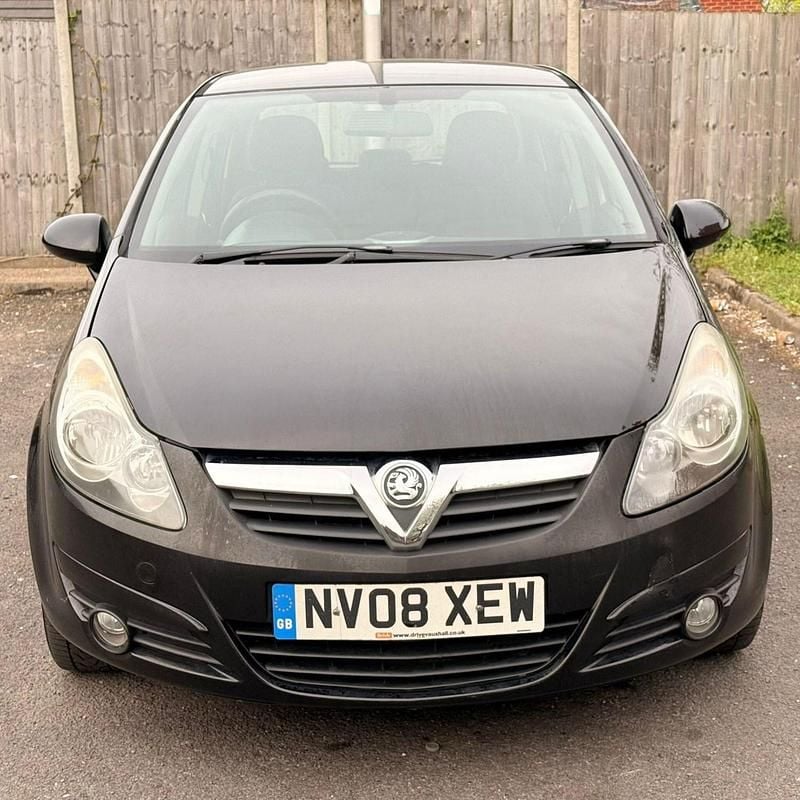 Used Vauxhall Corsa 89 HP (65 kW) 2008 Black Hatchback