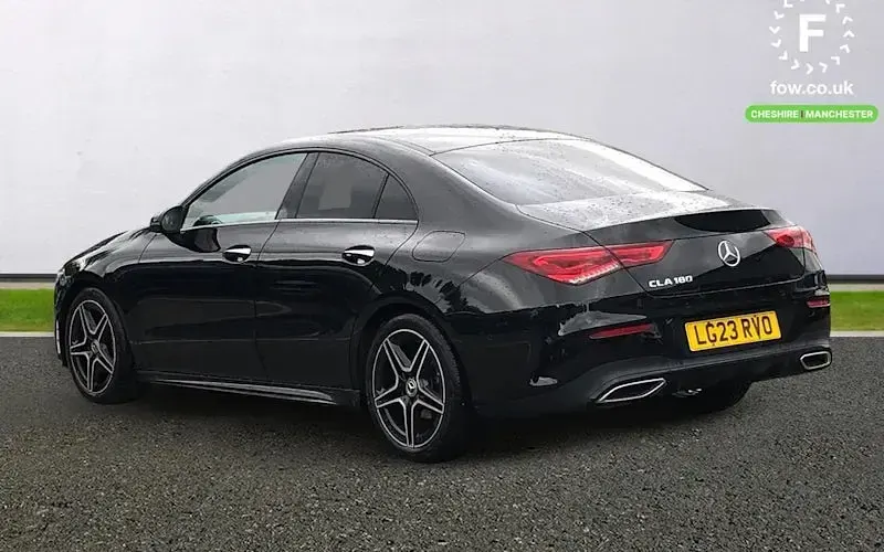 Used Mercedes CLA180 AMG Line Premium 136 HP (100 kW) 2022 Black Coupe