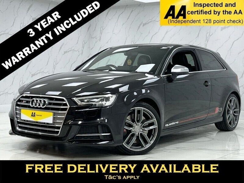 Black Used 2017 Audi S3 Design Hatchback | £17,345 (Fair price) - Image 1/2
