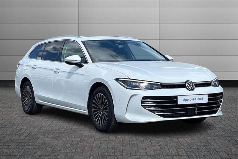Pure white New 2025 VW Passat Elegance Estate | £37,990 (A bit pricey) - Image 1/4