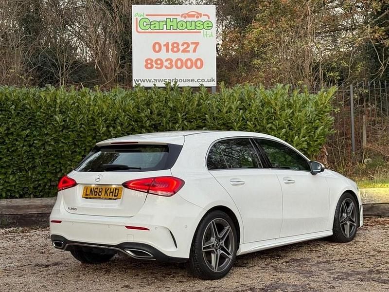 Used Mercedes A200 AMG line 163 HP (119 kW) 2018 White Hatchback