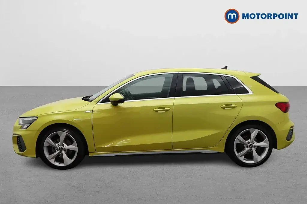 Used Audi A3 S-Line 2023 Yellow Sedan