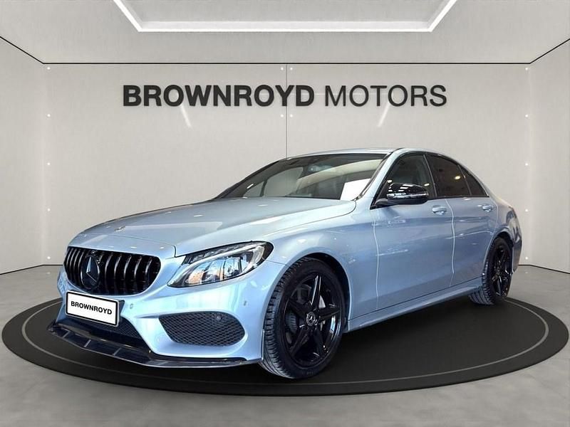 Used Mercedes C220 AMG line 170 HP (125 kW) 2018 Silver Sedan