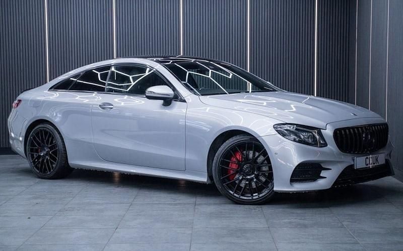 Used Mercedes E350 AMG line 258 HP (189 kW) 2017 Silver Coupe