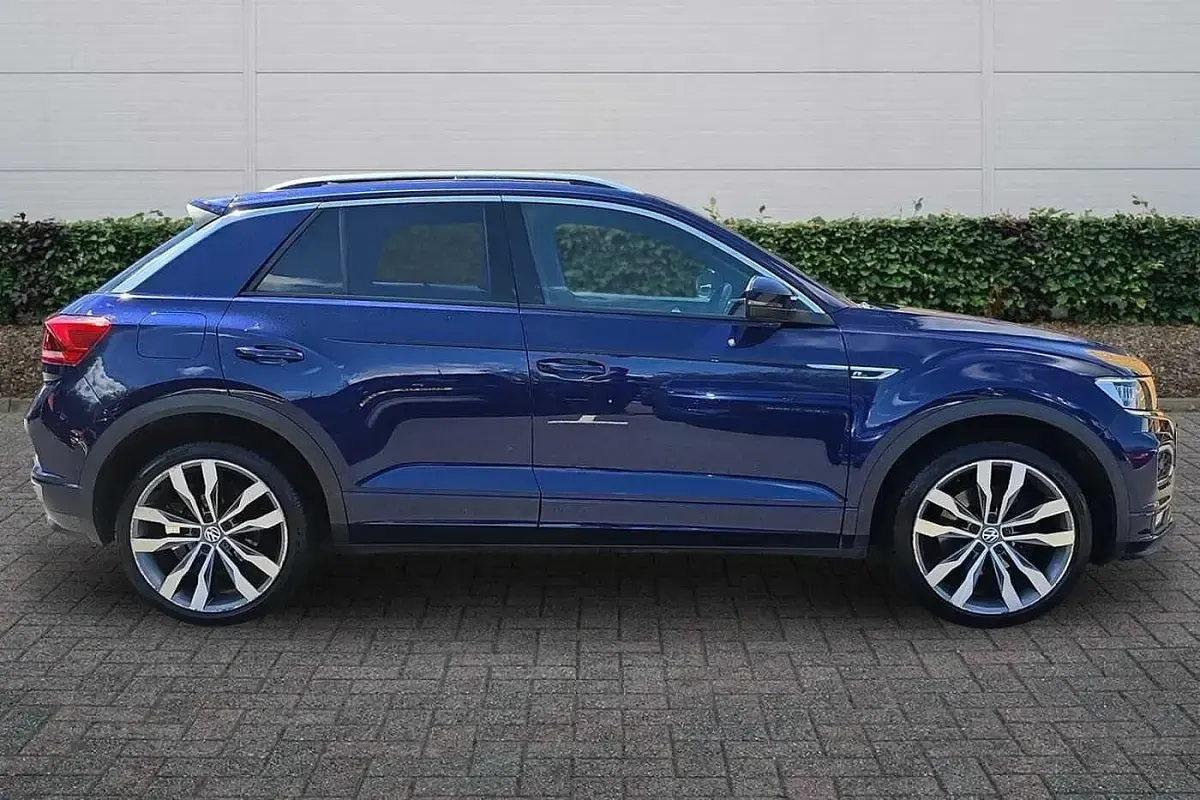 Used VW T-Roc R-line 150 HP (110 kW) 2020 Blue SUV