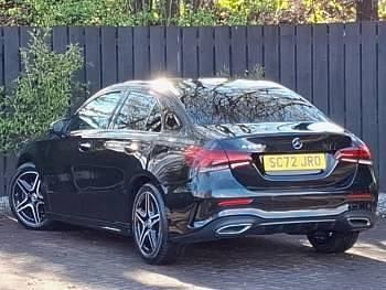 Used Mercedes A200 AMG Line Premium 2022 Cosmos black metallic Sedan