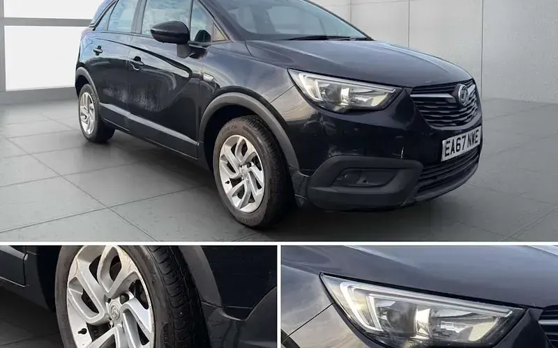 Used Vauxhall Crossland X S 110 HP (80 kW) 2017 Black SUV