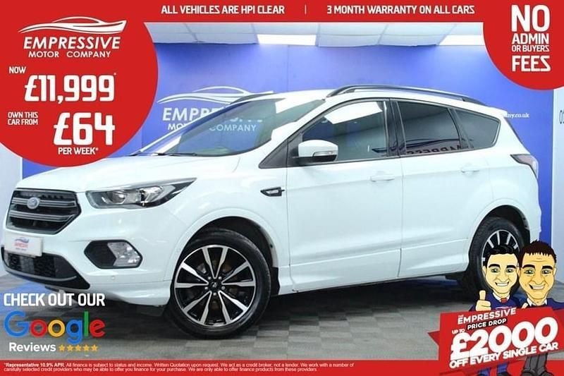 White Used 2018 Ford Kuga ST-Line SUV | £11,999 (Fair price) - Image 1/1