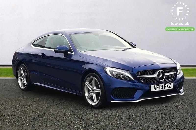Used Mercedes C200 Active 184 HP (135 kW) 2018 Blue Coupe