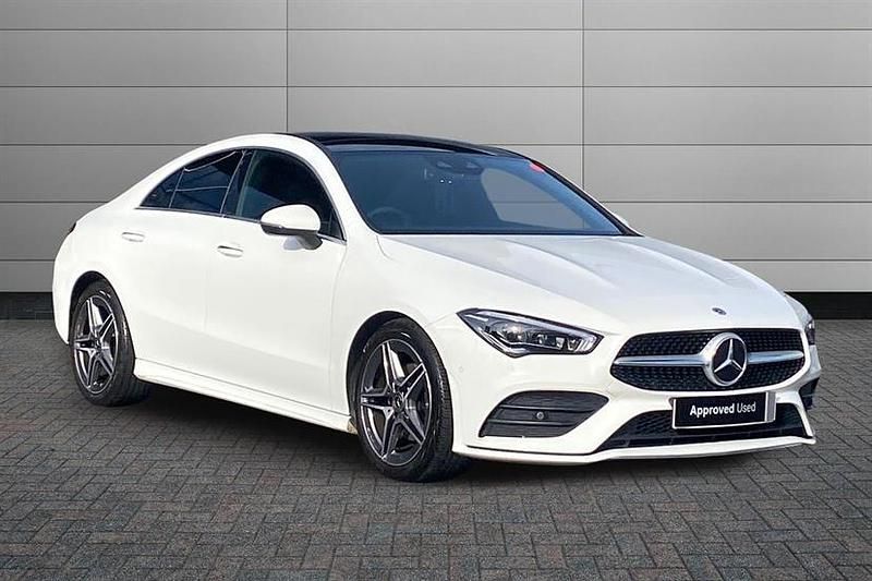Polar white Used 2021 Mercedes CLA180 AMG Line Premium Plus Sedan | £23,444 (Fair price) - Image 1/4