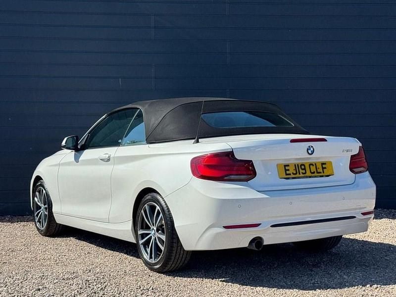 Used BMW 218 Sport Line 2019 White Cabriolet
