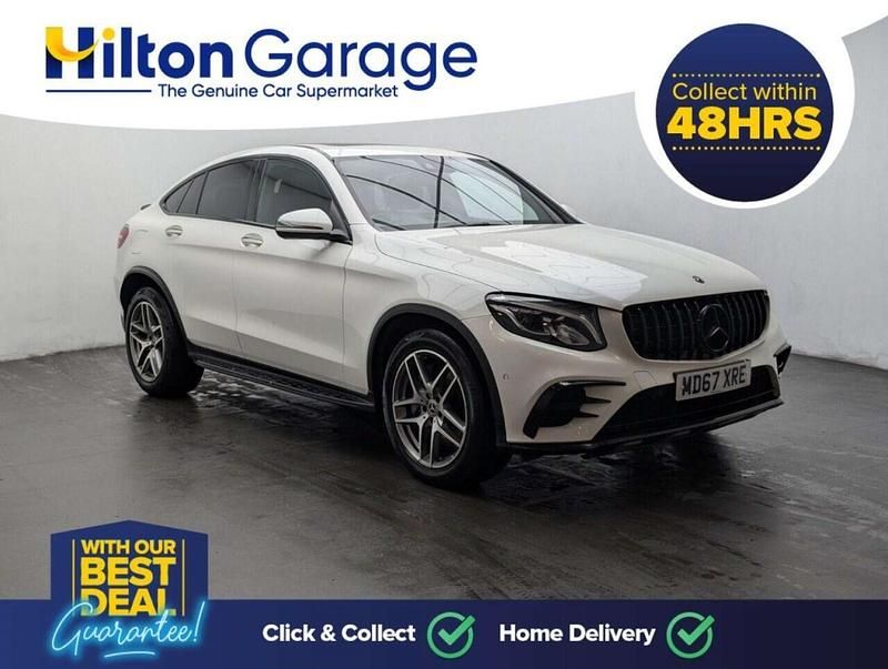 Used Mercedes GLC350 AMG line 258 HP (189 kW) 2017 White Coupe