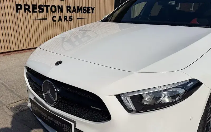 Used Mercedes A35 AMG Executive 306 HP (225 kW) 2019 White Sedan