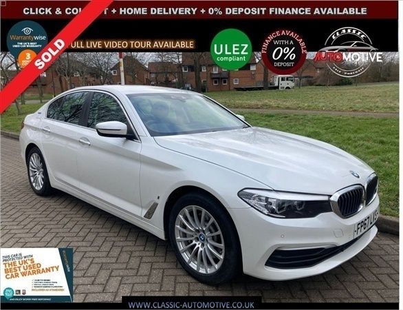 White Used 2017 BMW 530e Comfort Edition Sedan | £20,995 (Expensive) - Image 1/1