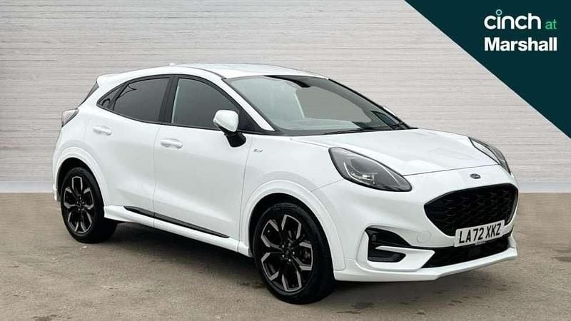 White Used 2022 Ford Puma Gen-E ST-Line X SUV | £15,903 (Fair price) - Image 1/4