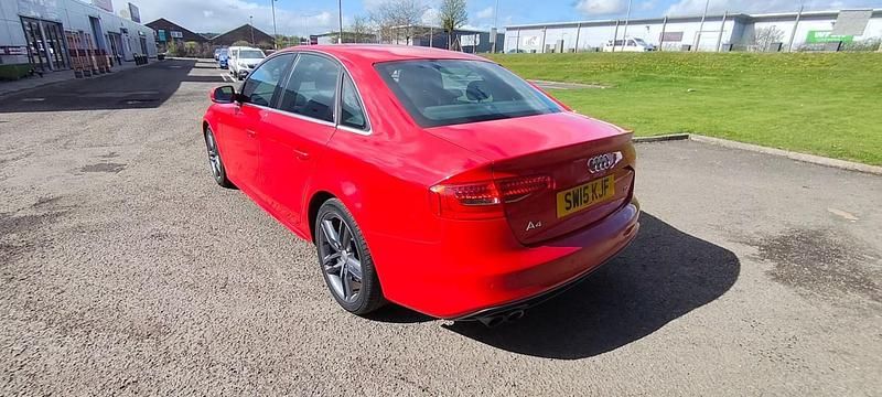 Used Audi A4 S-Line 150 HP (110 kW) 2015 Red Sedan