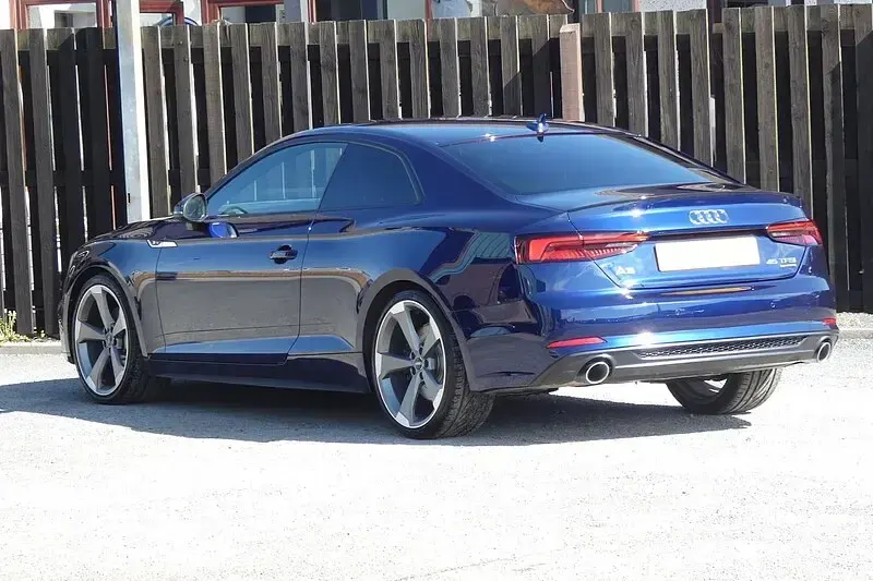 Used Audi A5 Black Edition 245 HP (180 kW) 2019 Blue Coupe