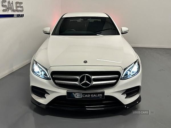 Used Mercedes E220 AMG line 194 HP (142 kW) 2019 White Sedan