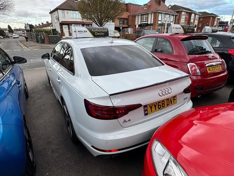 Used Audi A4 Black Edition 150 HP (110 kW) 2018 White Sedan