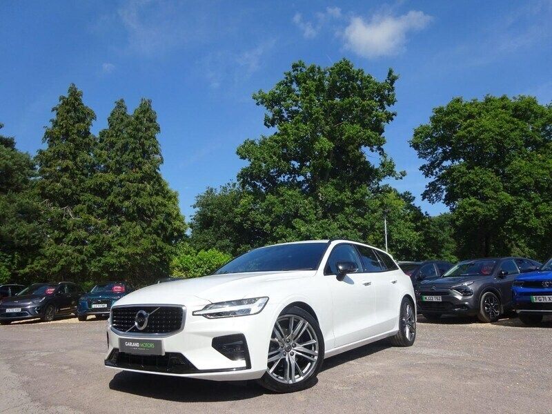 White Used 2020 Volvo V60 R-Design Estate | £23,495 (Fair price) - Image 1/4