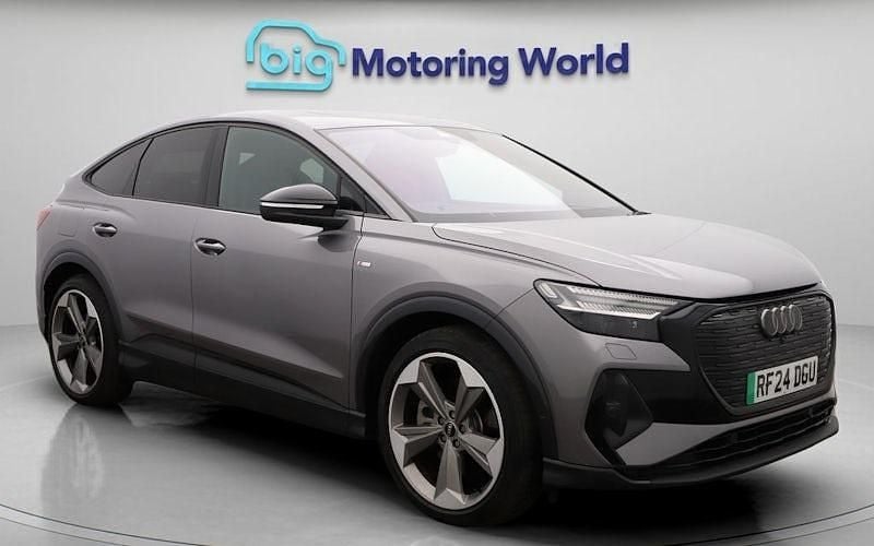 Used 2024 Audi Q4 Sportback e-tron Black Edition SUV | £36,500 (Good price) - Image 1/4
