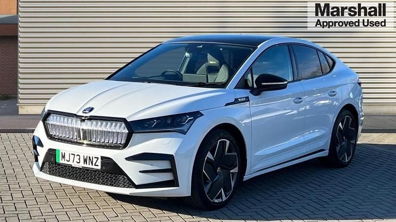 Used Skoda Enyaq iV vRS 219 kW (299 HP) 2023 White SUV