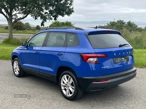 Used Skoda Karoq SE Technology 116 HP (85 kW) 2019 Blue SUV