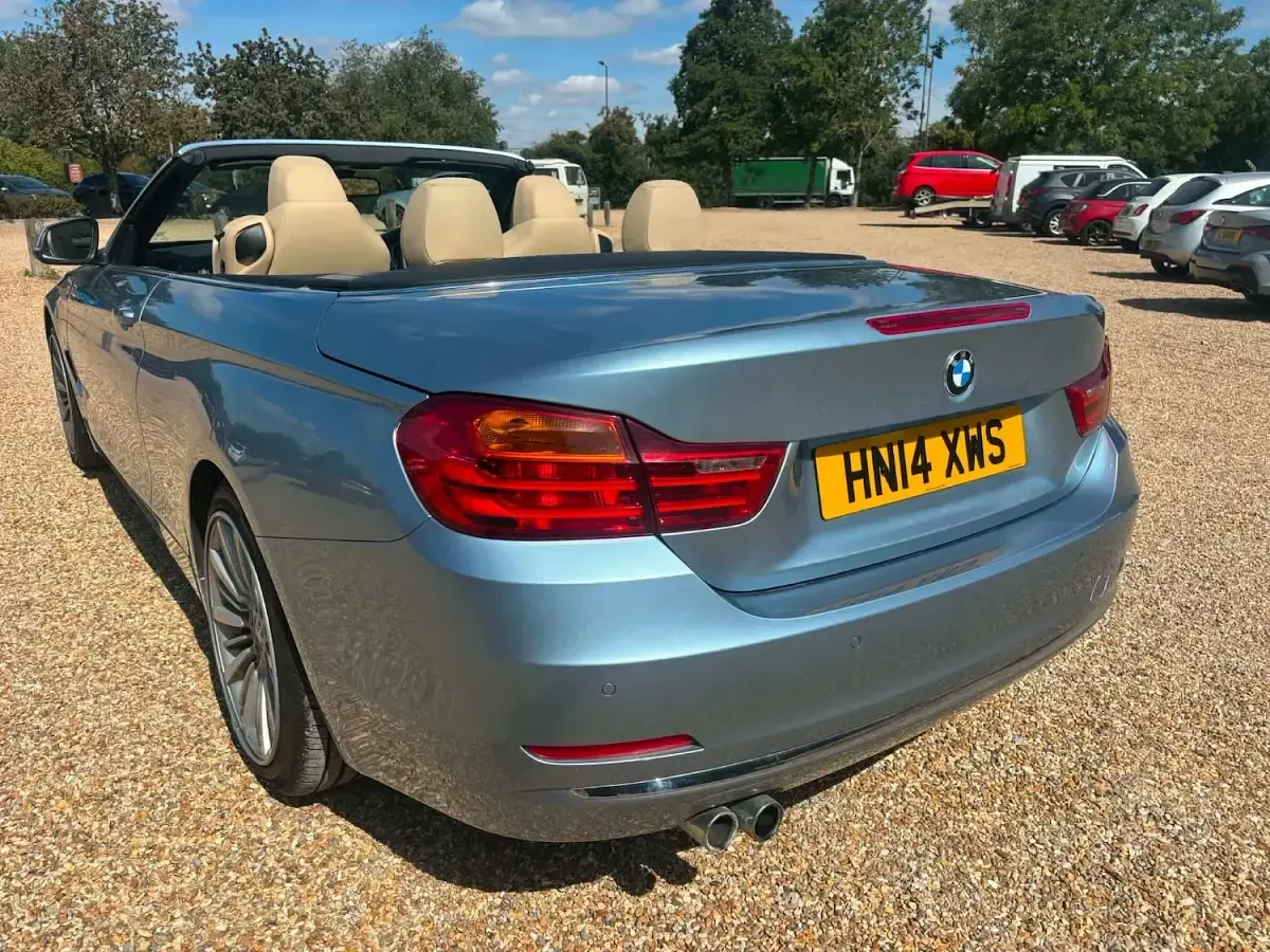 Used BMW 428 Luxury Line 2014 Blue Cabriolet
