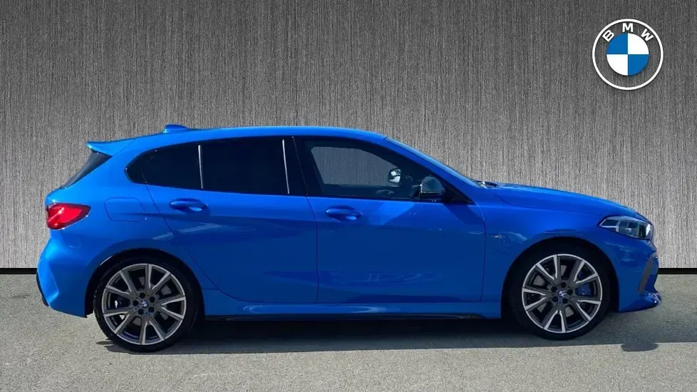Used BMW M135 Shadowline 302 HP (222 kW) 2021 Blue Hatchback
