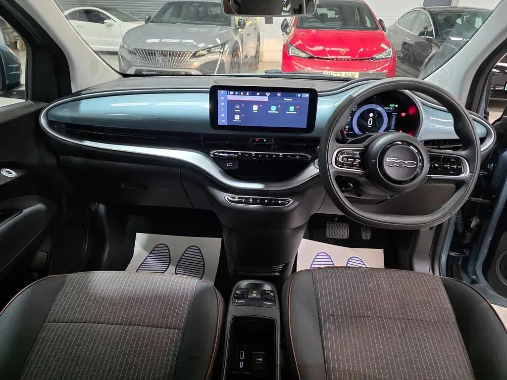 Used Fiat 500e Icon 86 kW (118 HP) 2022 Blue Hatchback