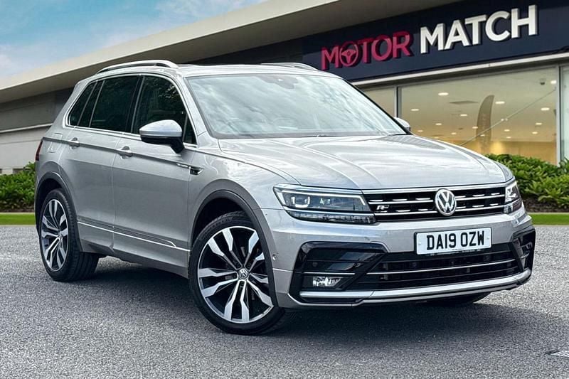 Silver Used 2019 VW Tiguan R-line SUV | £20,750 (Good price) - Image 1/4