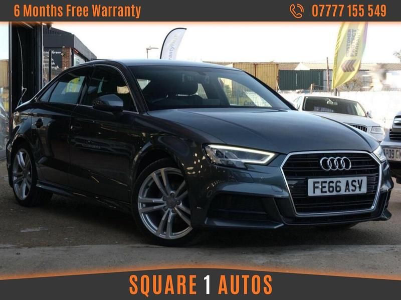 Used Audi A3 S-Line 110 HP (80 kW) 2016 Grey Sedan
