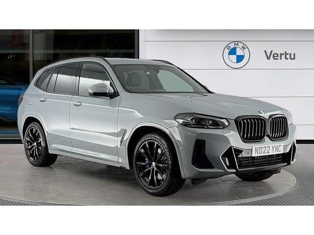 Grey Used 2022 BMW X3 M Sport SUV | £31,076 (Fair price) - Image 1/4