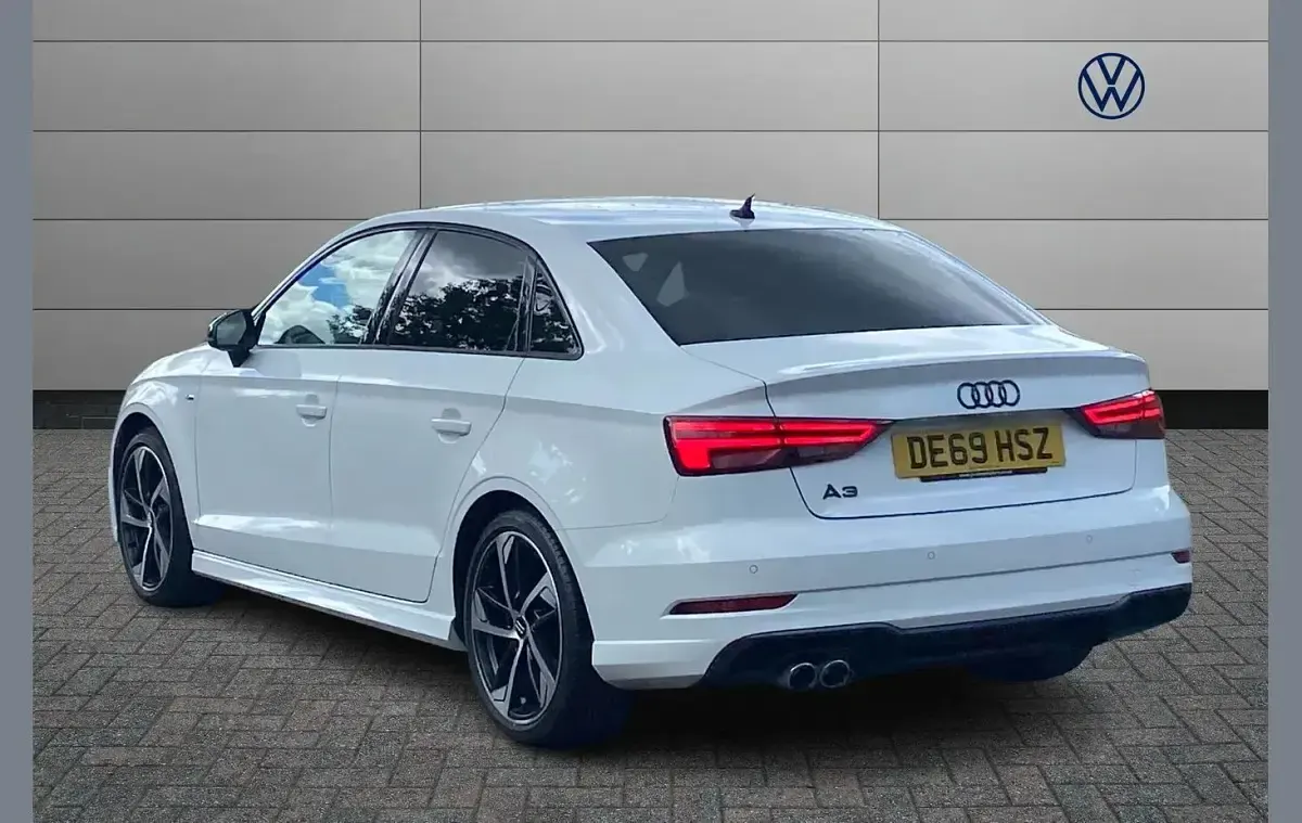 Used Audi A3 Black Edition 147 HP (108 kW) 2019 White Sedan
