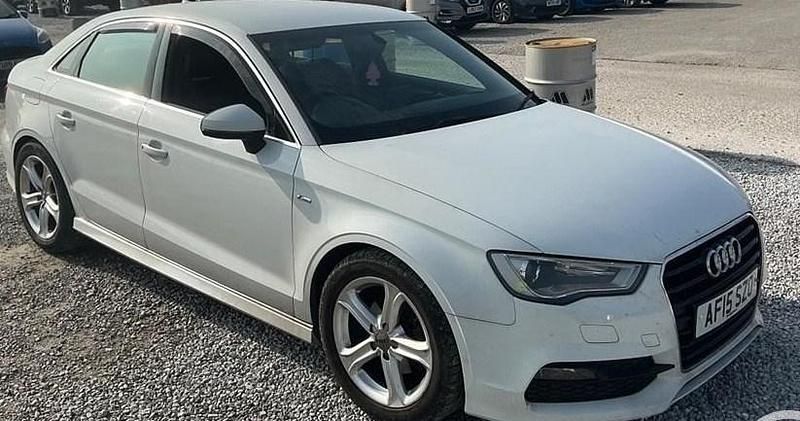 Used Audi A3 S-Line 150 HP (110 kW) 2015 Ibis white Sedan