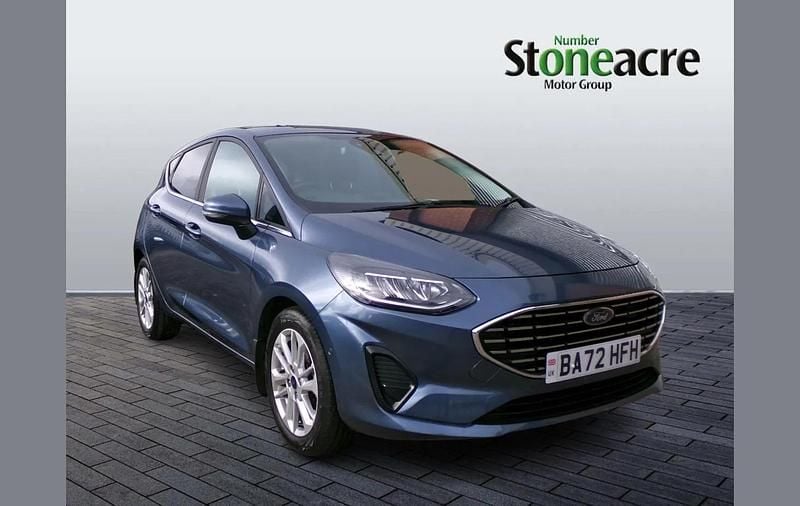 Used Ford Fiesta Titanium 125 HP (91 kW) 2022 Blue Hatchback