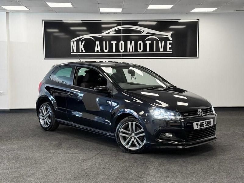 Black Used 2016 VW Polo R-line Hatchback | £9,290 (Fair price) - Image 1/4