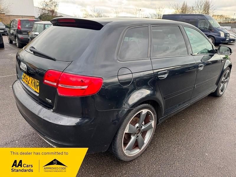 Second-hand Audi A3 Sportback S-Line 140 CP (102 kW) 2012 Negru Hatchback