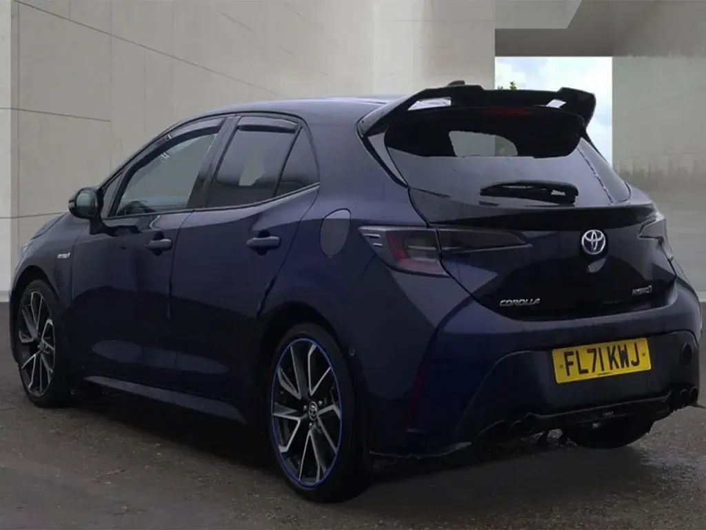 Used Toyota Corolla 2021 Blue and black Hatchback