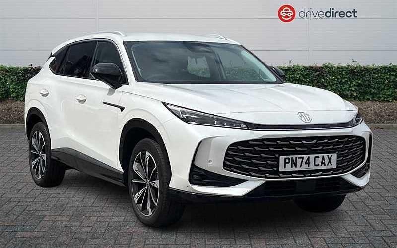 Solid arctic white Used 2024 MG HS Trophy SUV | £21,041 (Expensive) - Image 1/4